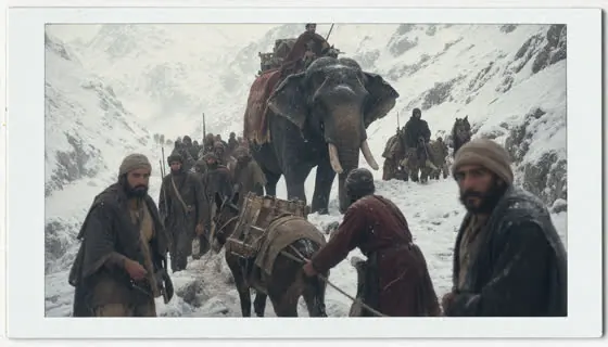 Hannibal crosses the Alps