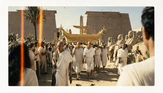 The sacred barque procession
