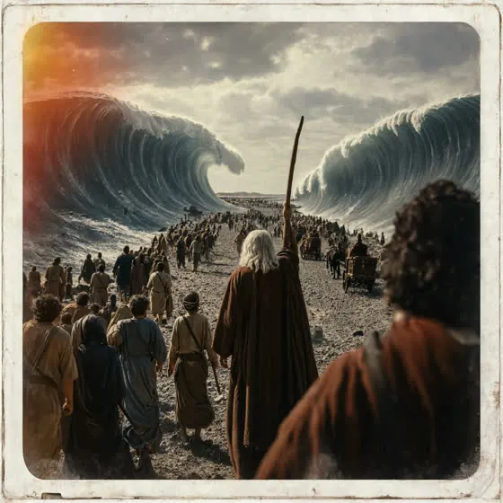 Parting the sea
