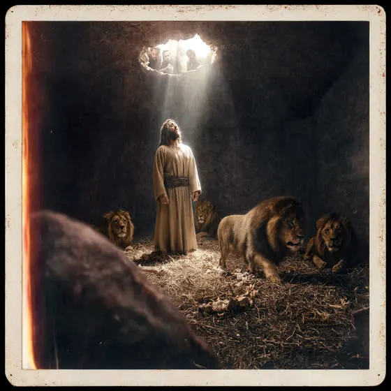 Daniel in the lions' den